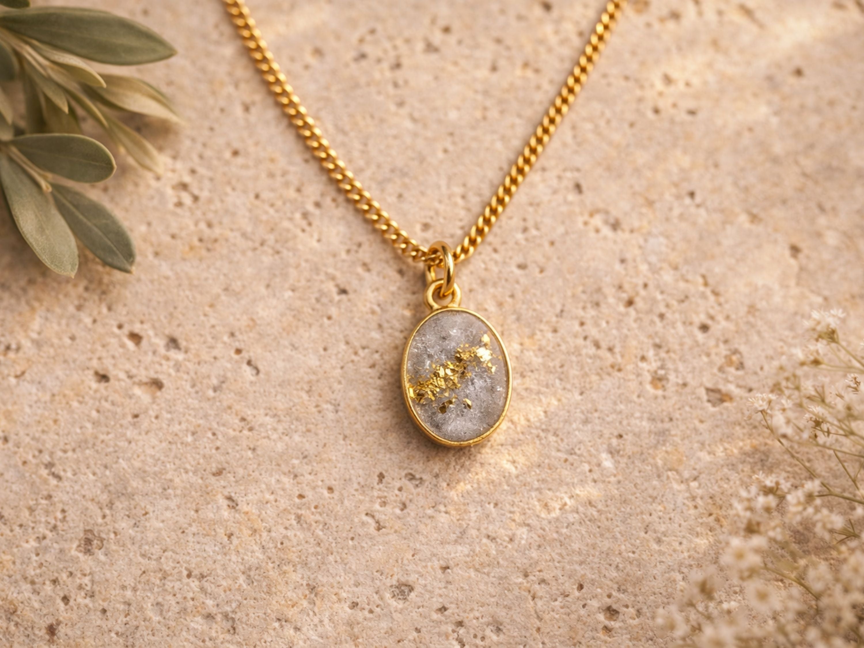 Oval Memorial Necklace