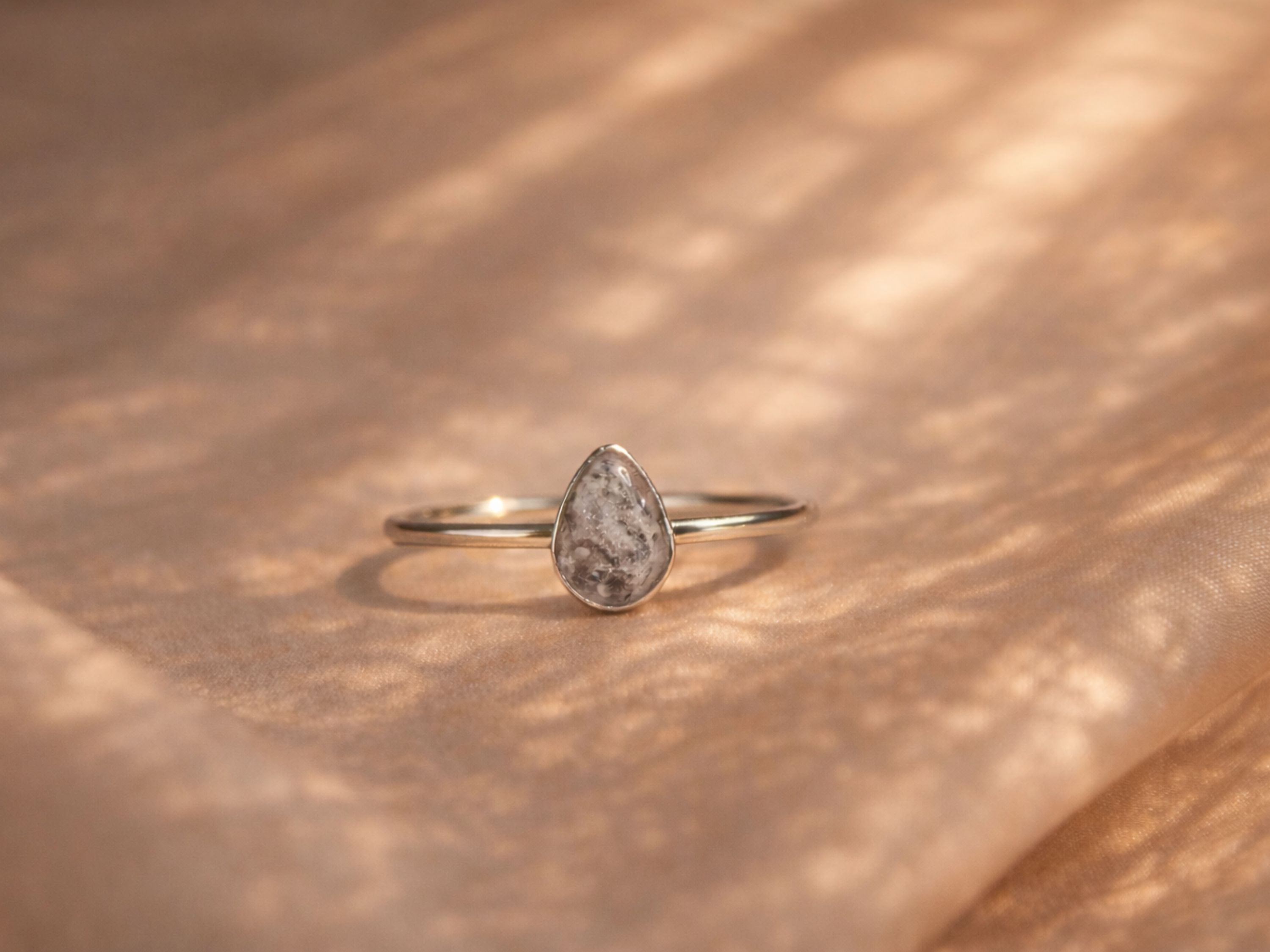 Teardrop Memorial Ring