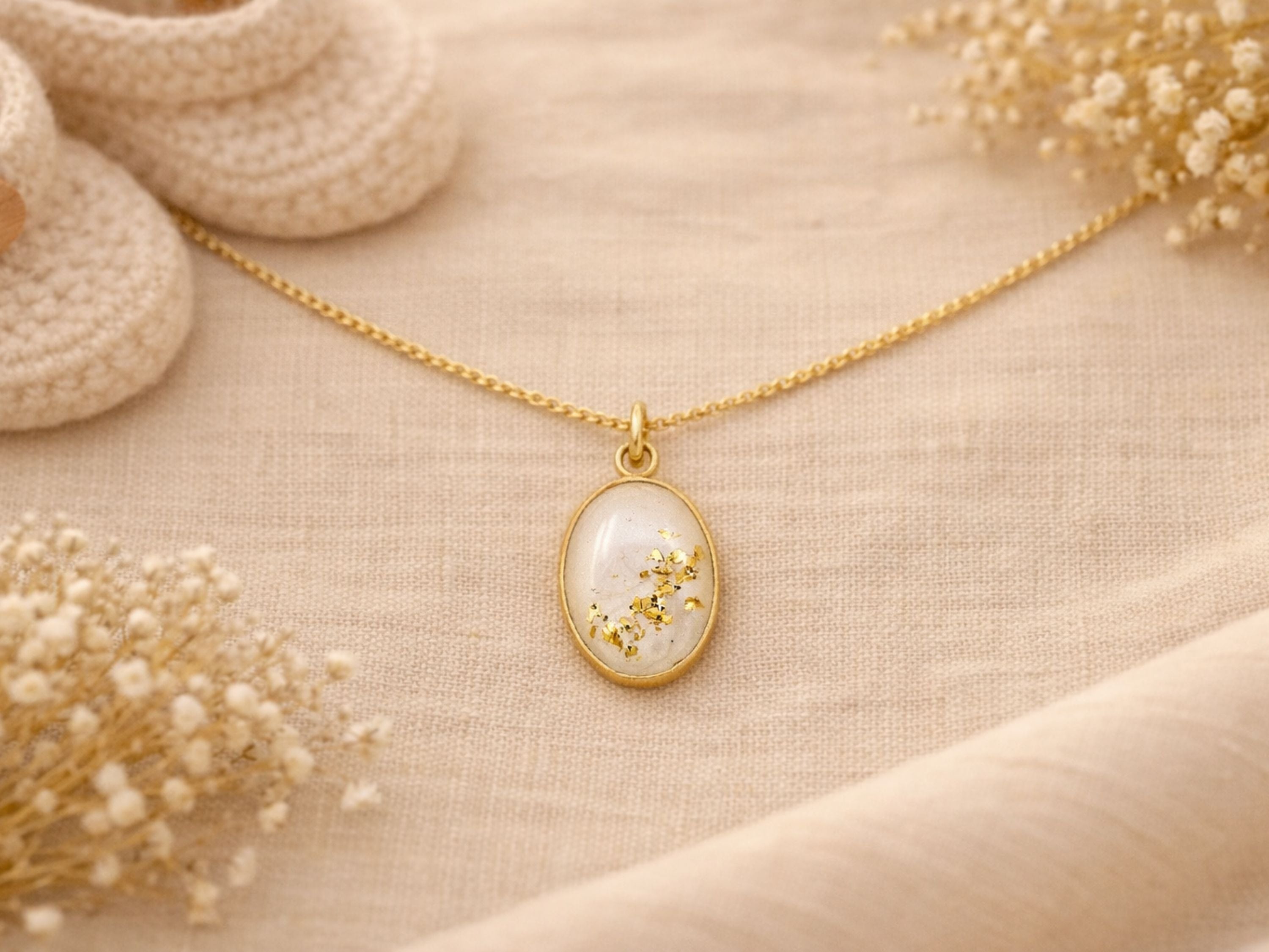 Oval Breastmilk Necklace