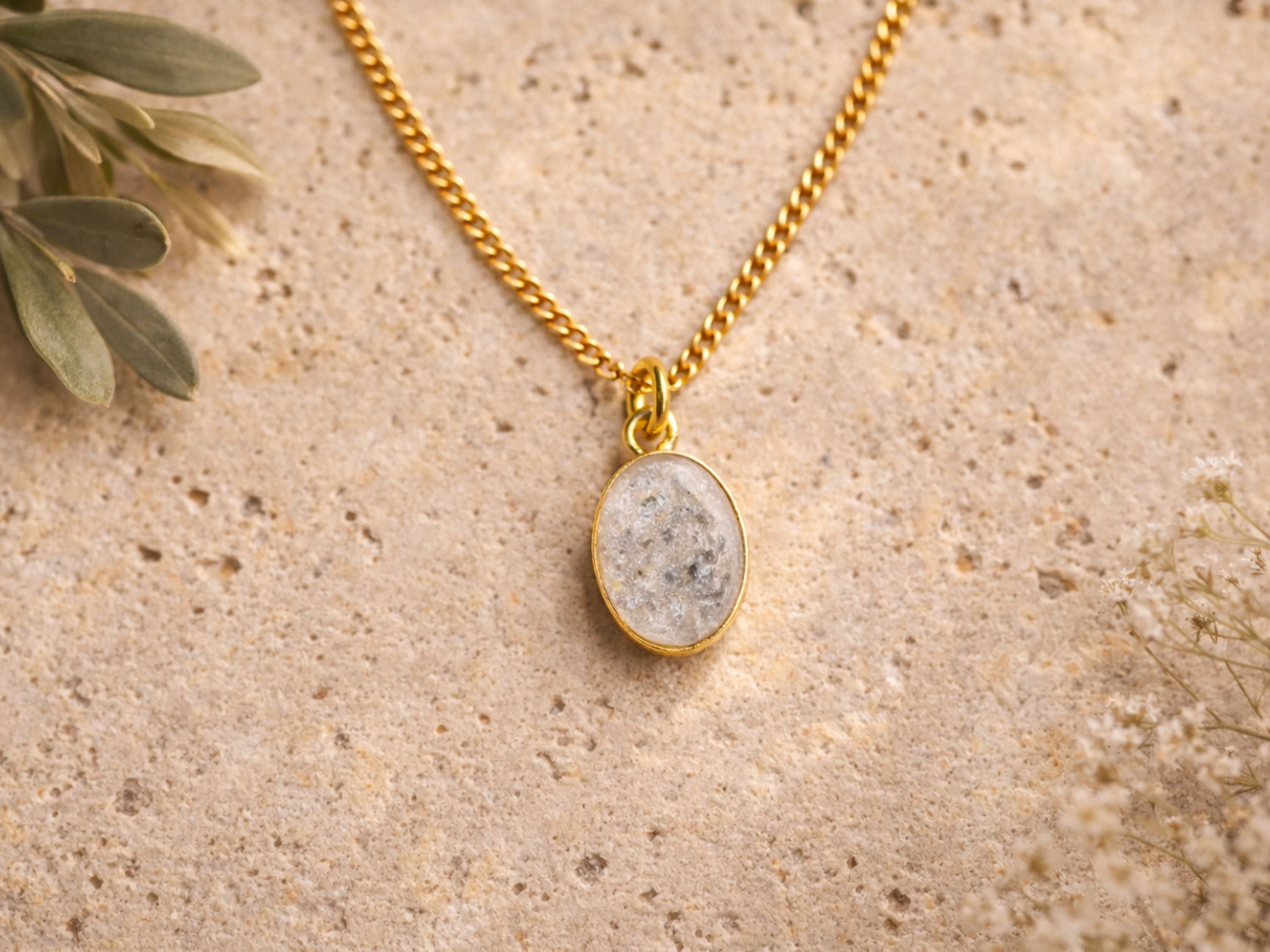 Oval Memorial Necklace