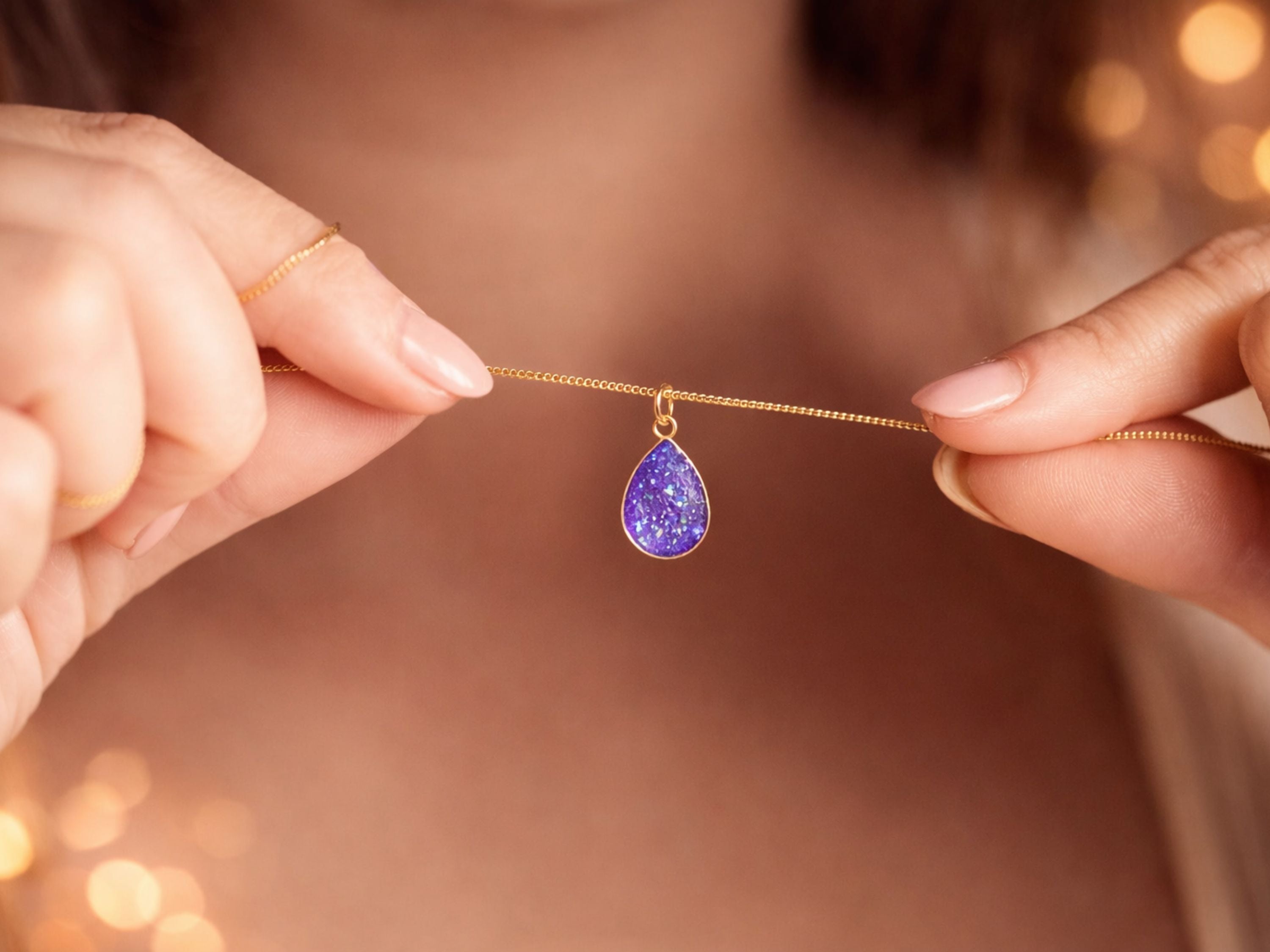 Teardrop Memorial Necklace