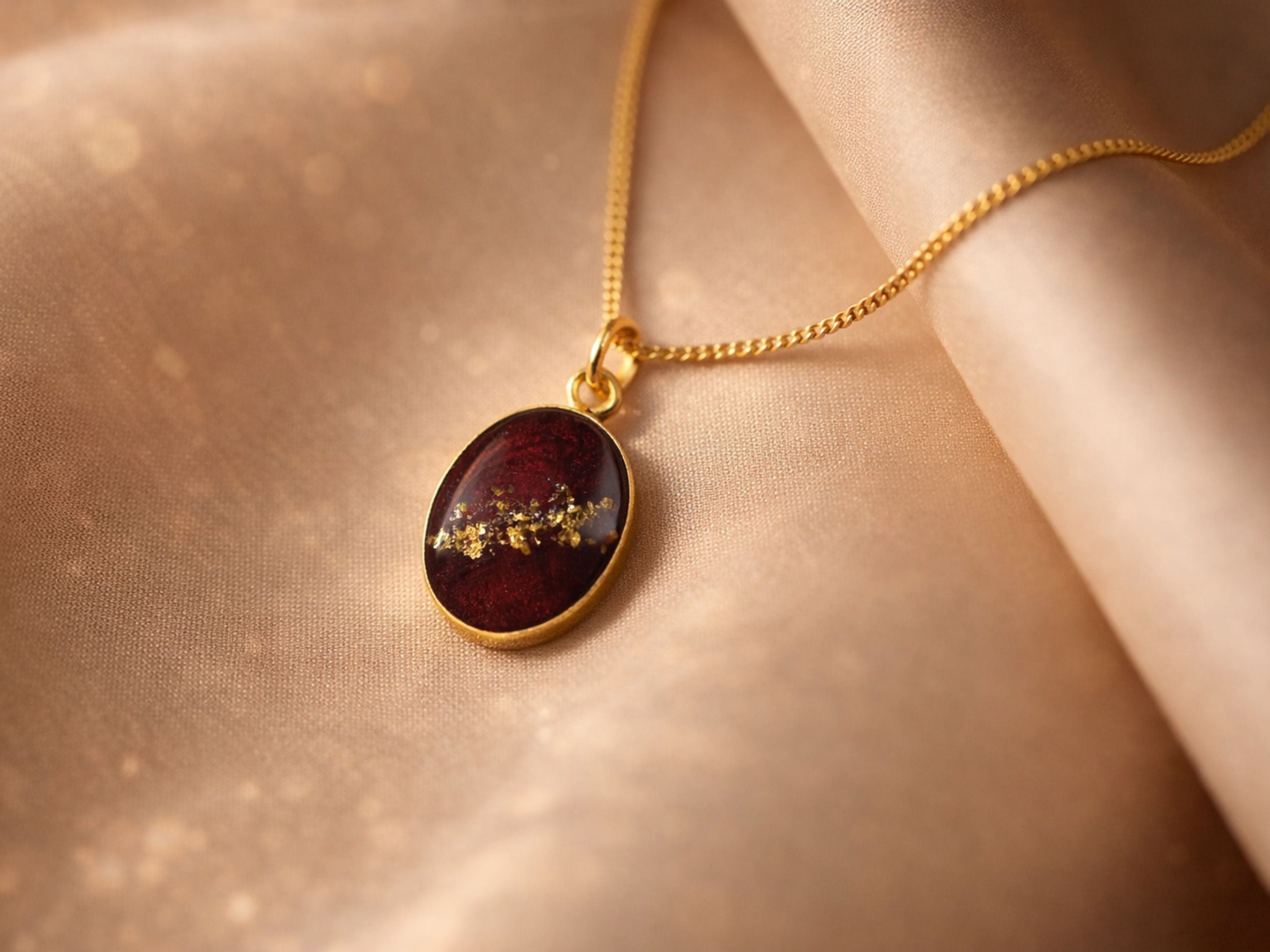 Oval Memorial Necklace