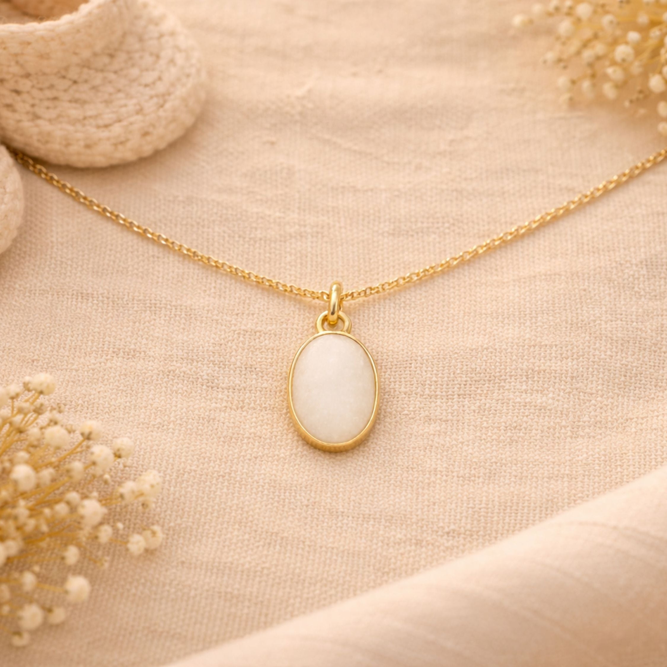 Oval Breastmilk Necklace