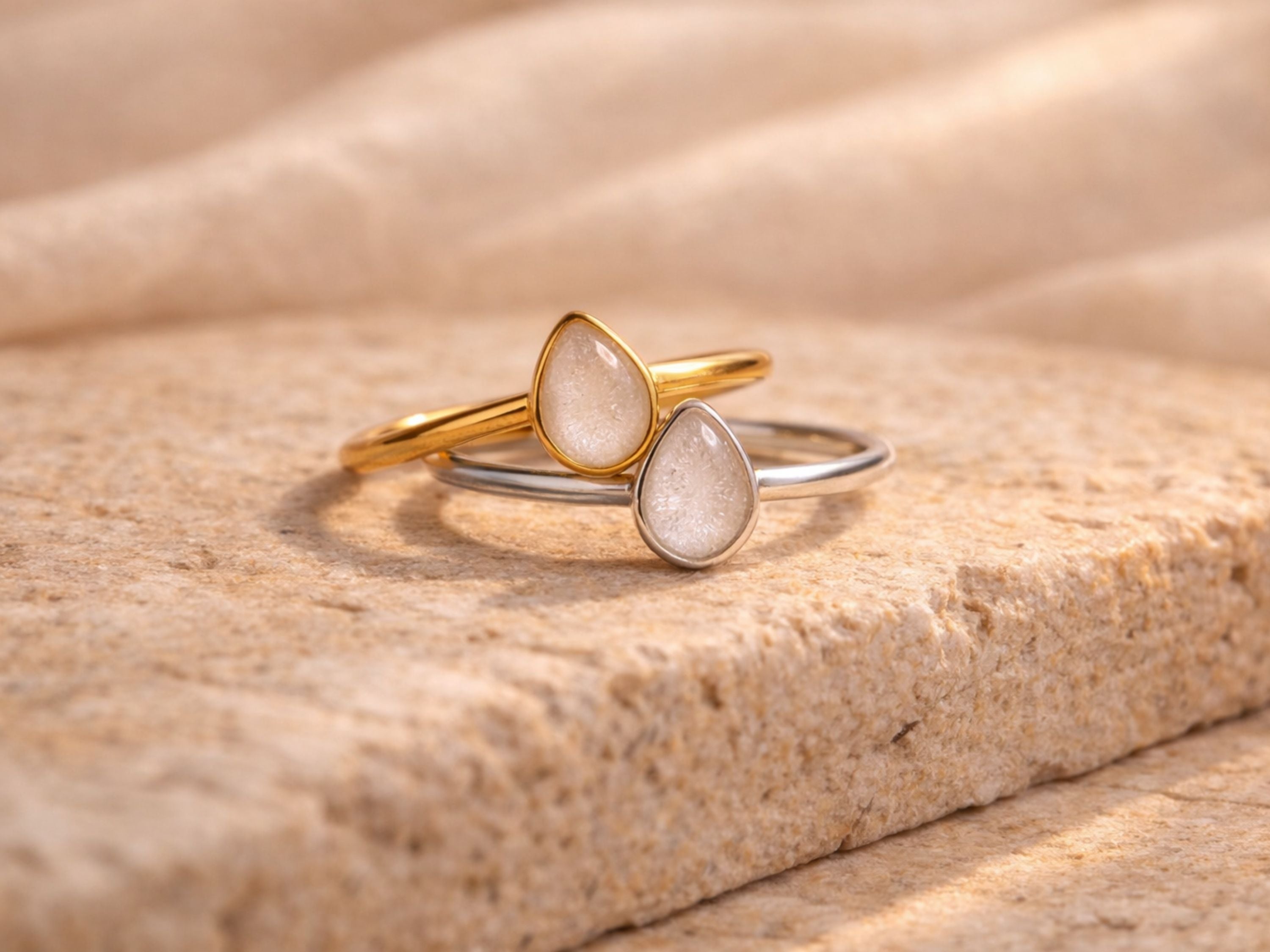 Teardrop Memorial Ring