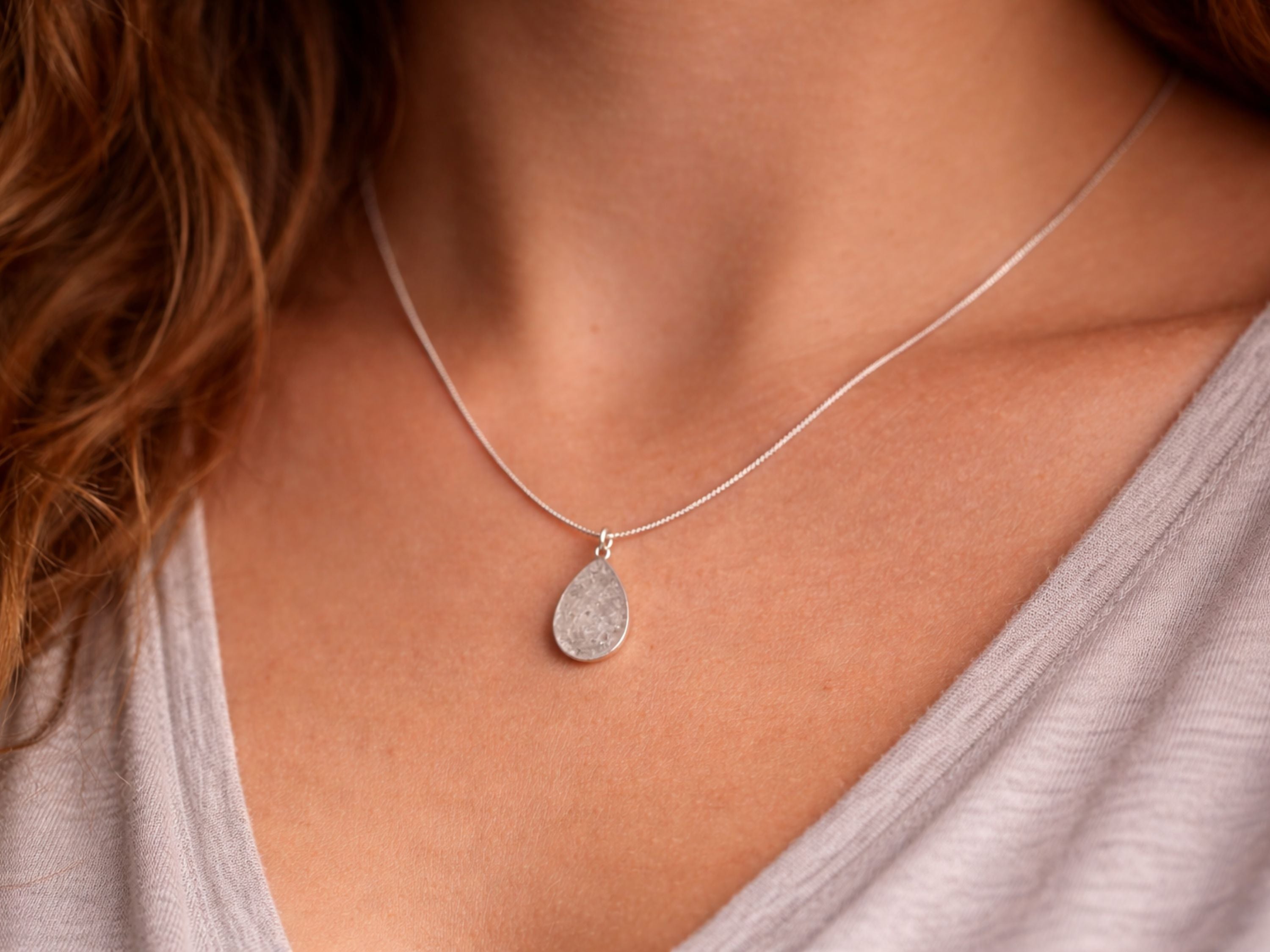 Teardrop Memorial Necklace